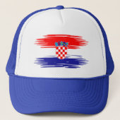 Croatia Flag Hat – Patriotic Baseball Cap for Men  キャップ (正面)