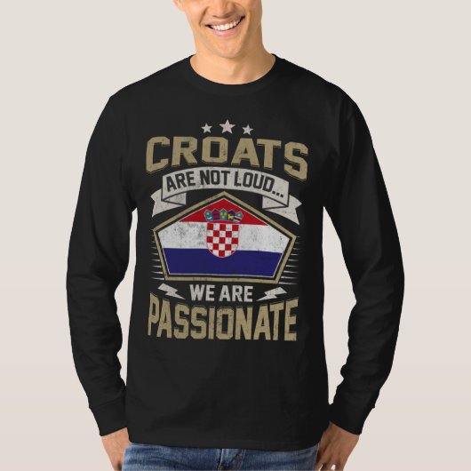 Croatia Flag Passionate Croats Girls & Women Tシャツ (正面)