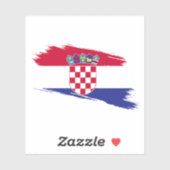 Croatia Flag Sticker – Patriotic Design シール (シート)