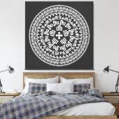 Croatia Hrvatska Kroatien Hrv Zagreb Split Flag キャンバスプリント (インサイチュ (寝室))