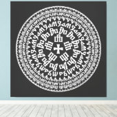 Croatia Hrvatska Kroatien Hrv Zagreb Split Flag キャンバスプリント (インサイチュ (ウッドフロア))