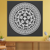 Croatia Hrvatska Kroatien Hrv Zagreb Split Flag キャンバスプリント (インサイチュ (リビング))