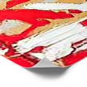 Croatia Hrvatska Kroatien Hrv Zagreb Split Flag ポスター (角)