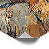 Croatia Hrvatska Kroatien Hrv Zagreb Split Flag ポスター (角)