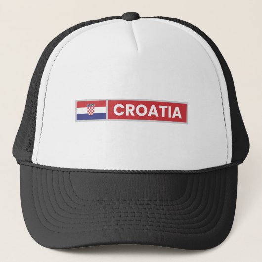 Croatia National Flag キャップ (正面)