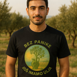 Croatia Olive Oil Vintage Label Art Tシャツ