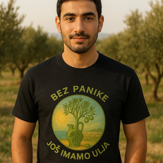 Croatia Olive Oil Vintage Label Art Tシャツ