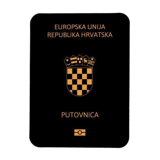 Croatia passport マグネット (縦)