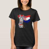 Croatia Rabbit Tシャツ (正面)