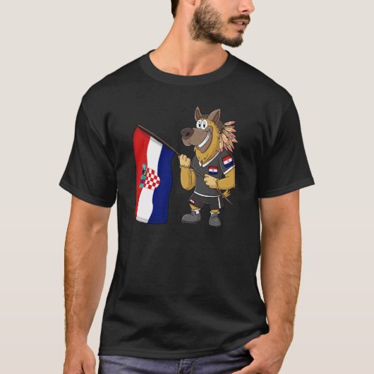 Croatia Rasta Dog Tシャツ (正面)