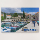 Croatia Scenic Harbor View ジグソーパズル (横)
