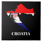 Croatia silhouette タイル (正面)