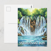 Croatia Skradinski Buk ポストカード (正面/裏面)