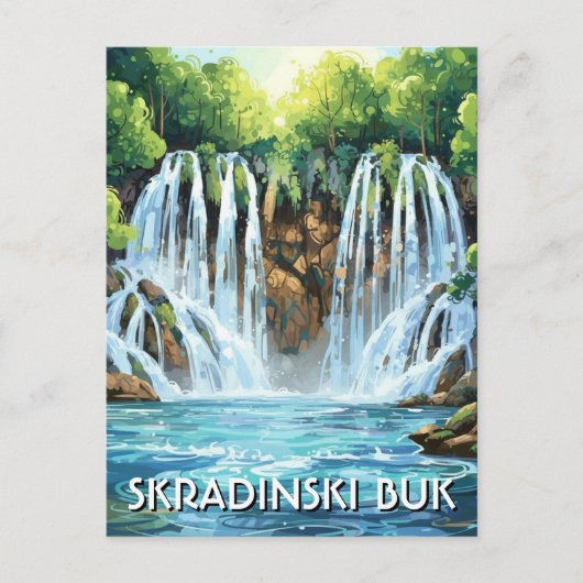 Croatia Skradinski Buk ポストカード (正面)