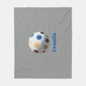 Croatia Soccer フリースブランケット (正面)