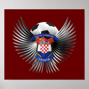 Croatia Soccer Champions ポスター