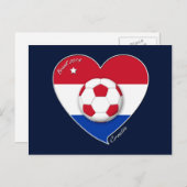 "CROATIA" Soccer Team 2014. Fútbol de Croacia ポストカード (正面/裏面)