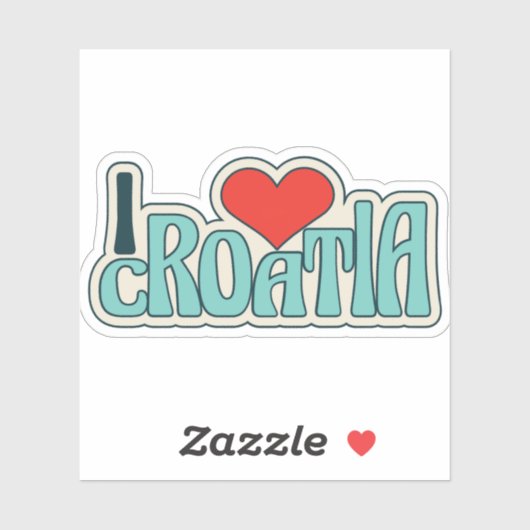 Croatia Sticker – Patriotic Design シール (シート)
