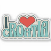Croatia Sticker – Patriotic Design シール (正面)
