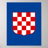 Croatian coat of arms pattern ポスター (正面)