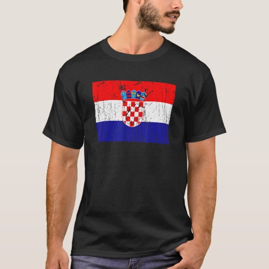 Croatian Croatia Flag Pride Croatian Flag Tシャツ (正面)