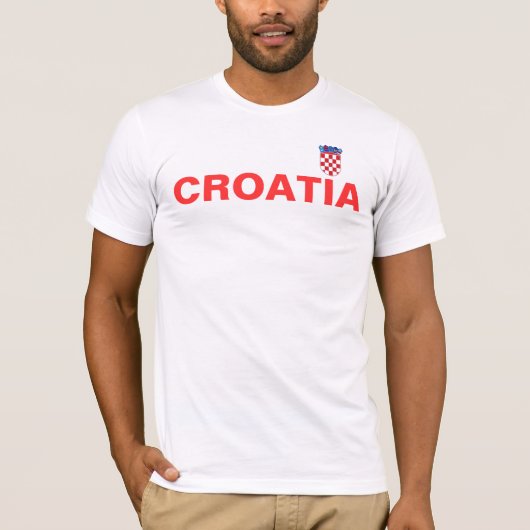 croatian_flag、クロアチア tシャツ (正面)