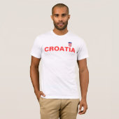 croatian_flag、クロアチア tシャツ (正面フル)