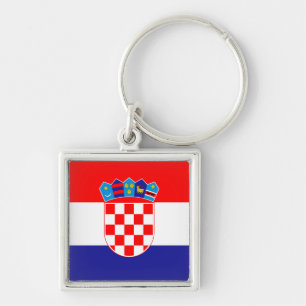 Croatian flag & Croatia holiday, travel /sports キーホルダー