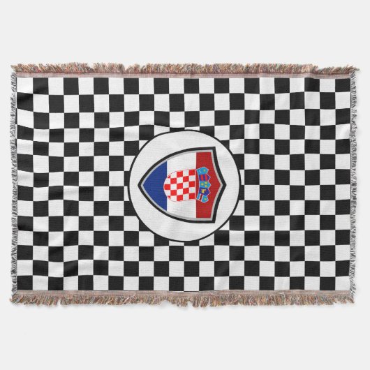 Croatian flag throw blanket スローブランケット (正面)