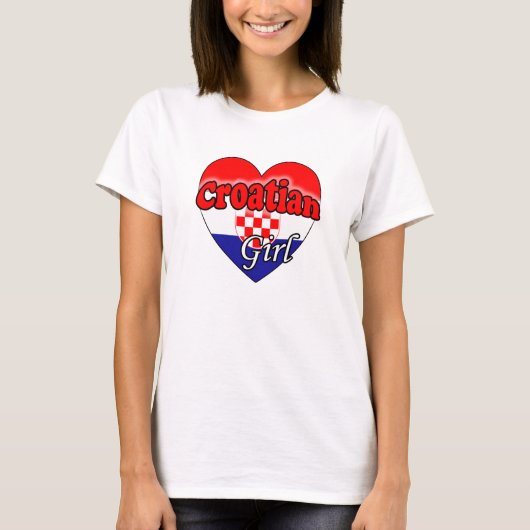 Croatian Girl Tシャツ (正面)