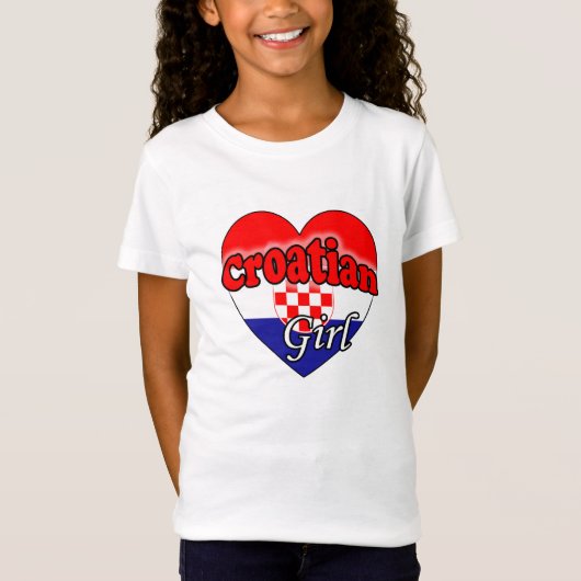 Croatian Girl Tシャツ (正面)