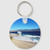 Croatian Kuna Coin Keychain–Customizable Backside キーホルダー (裏面)