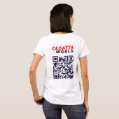 CROATIAvsWORLDホワイト Tシャツ (裏面フル)