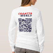 CROATIAvsWORLDホワイト Tシャツ (裏面)