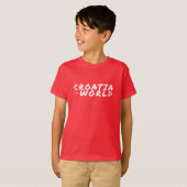 CROATIAvsWORLD赤 Tシャツ (正面フル)