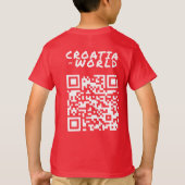 CROATIAvsWORLD赤 Tシャツ (裏面)