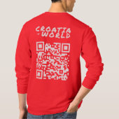 CROATIAvsWORLD赤 Tシャツ (裏面)