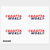 CROATIAvsWORLD 長方形シール (シート)