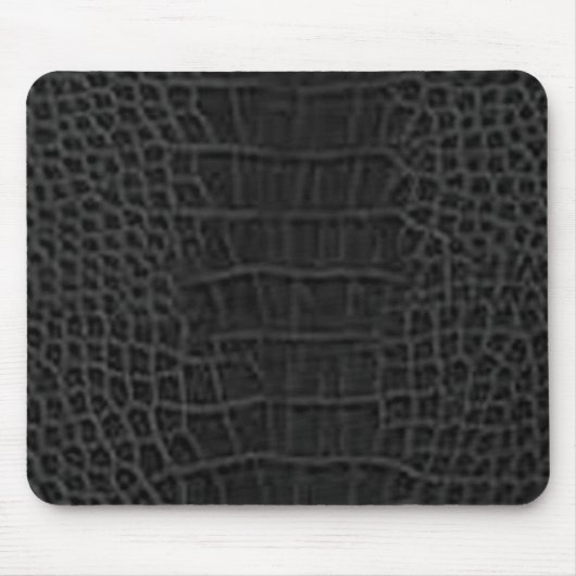 Crocの黒いmousepad マウスパッド (正面)