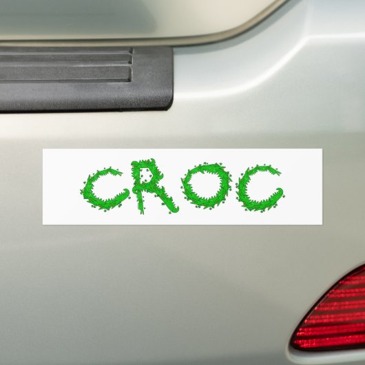 Croc バンパーステッカー (車上)