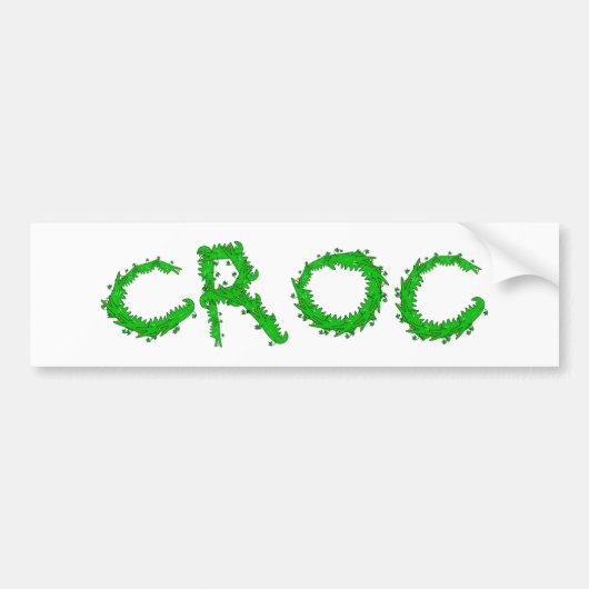 Croc バンパーステッカー (正面)