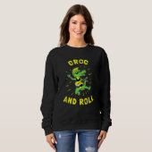 Croc And Roll  Crocodile Rock And Roll スウェットシャツ (正面フル)