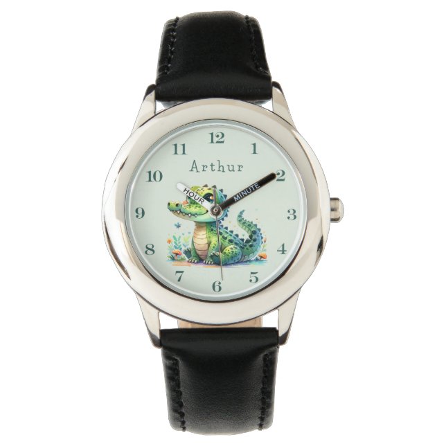 Croc O'Clock: Personalized Jungle Time 腕時計 (正面)