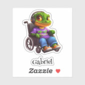 Croc on Wheelsビニールパーソナライズされたシール シール (シート)