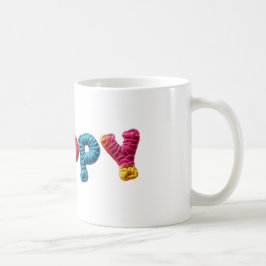 Crochetパターン鮮やかのポピー名 コーヒーマグカップ