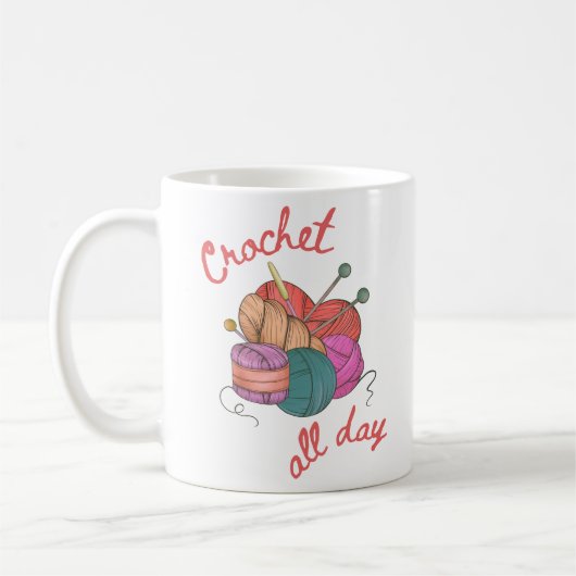 Crochet All Day コーヒーマグカップ (左)