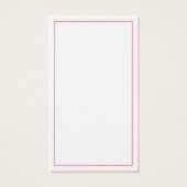 Crochet and Yarn Handmade Pink Craft Business Card (裏面)