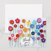 Crochet Art Thank You Card サンキューカード (正面/裏面)