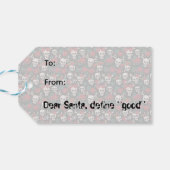 Crochet Christmas Skulls With Poinsettias ギフトタグ (裏面横)