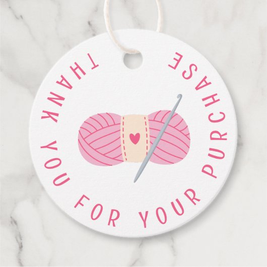 Crochet Crochetingご購入ありがとうございます フェイバータグ (正面)